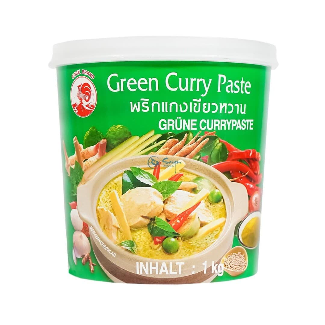 COCK BRAND Grüne Currypaste 1kg TH - ASIA