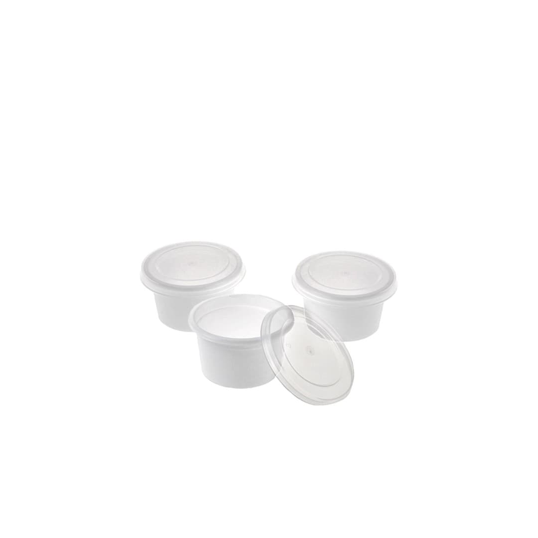 Micro Boxx Buttertöpfchen 30ml weiss mit Deckel (500st Karton) Art.No.: 10332