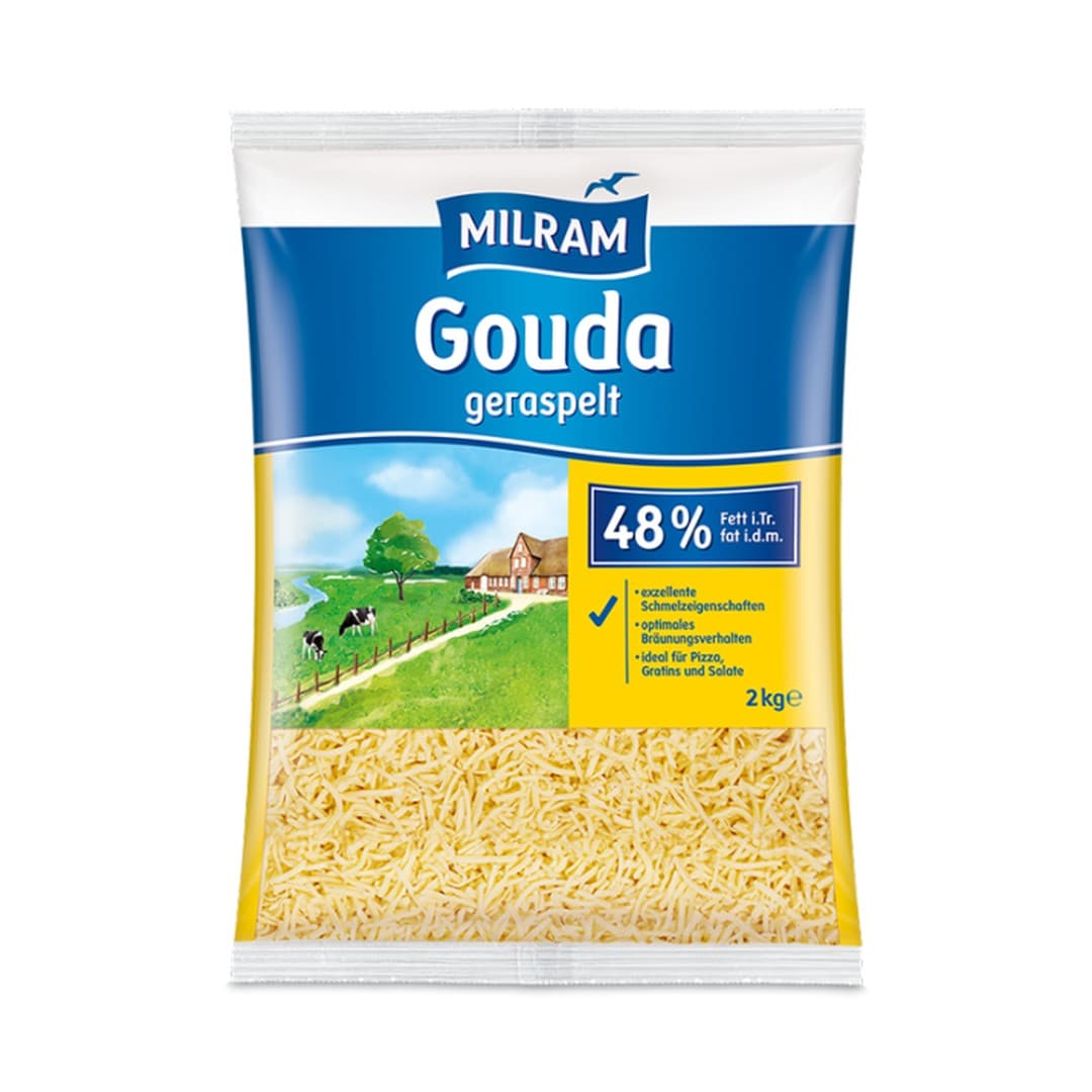Milram Raspel Gouda 48% - 2kg