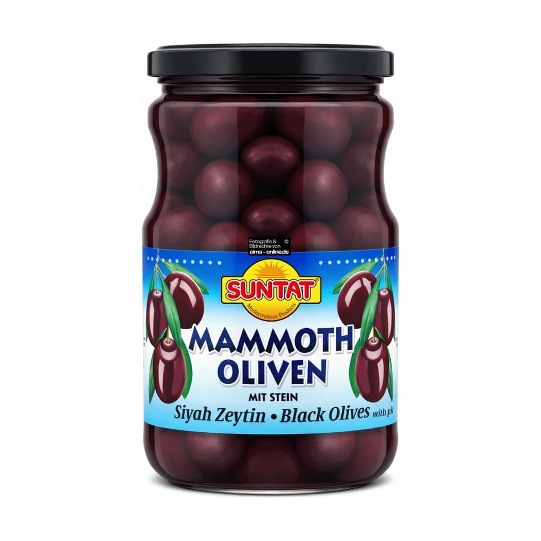 Nergiz Aksiyon Siyah Zeytin Uslu, Schwarze Oliven mit Stein 700g Vakuum