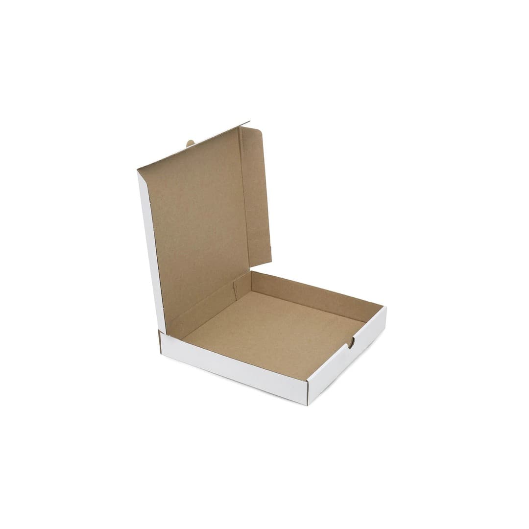 Pizza- Karton 32x32x4 Weiss Kraft - 100 St