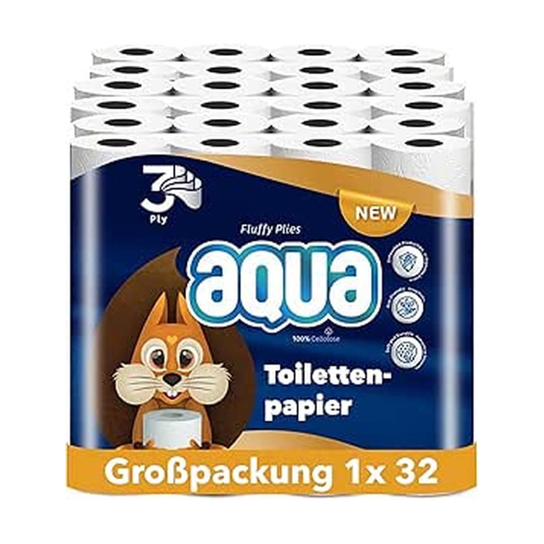 Toilettenpapier 3lagig TP100 Aqua